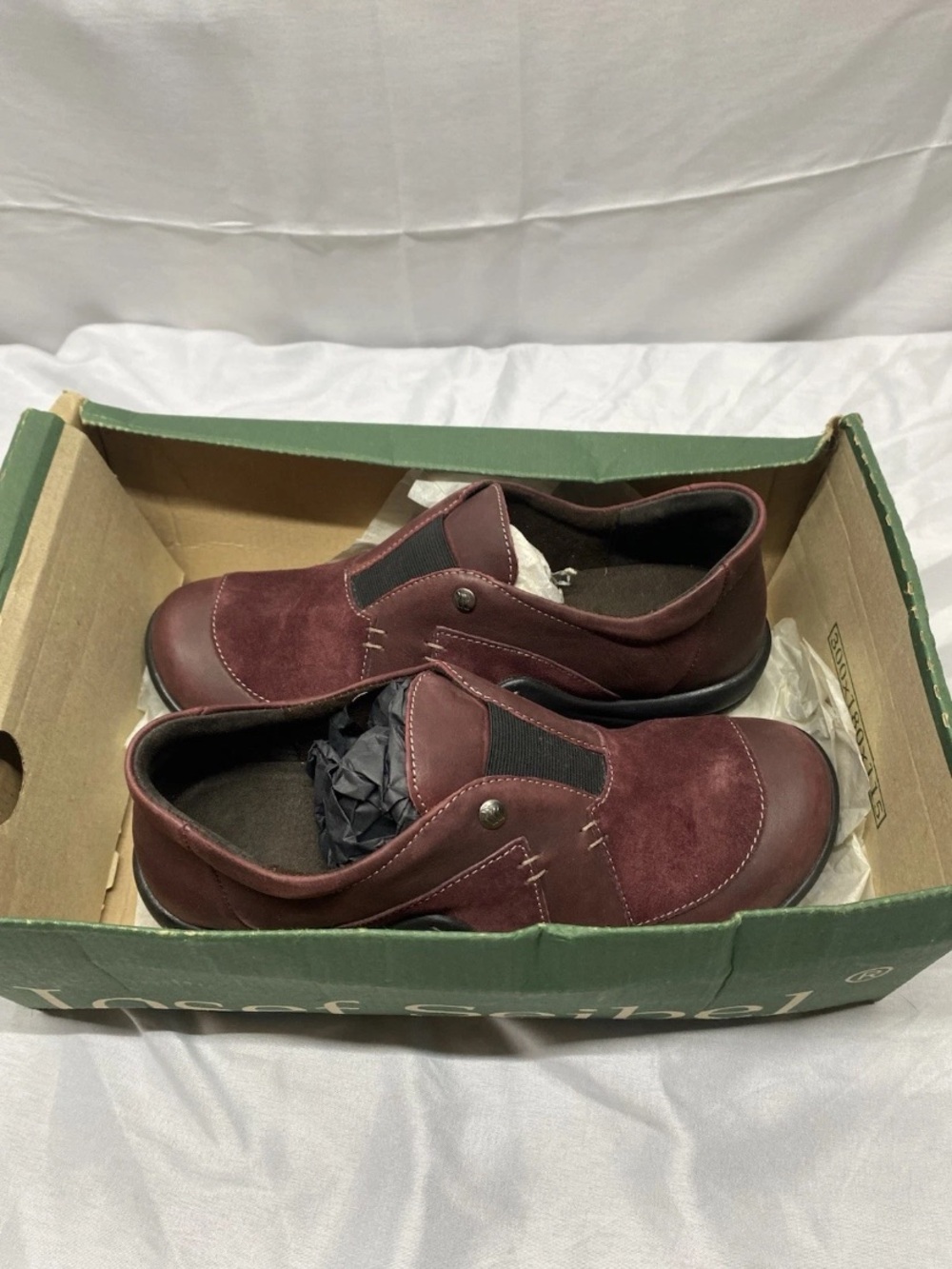 Josef Seibel Men's Slip-On Loafers in Burgundy